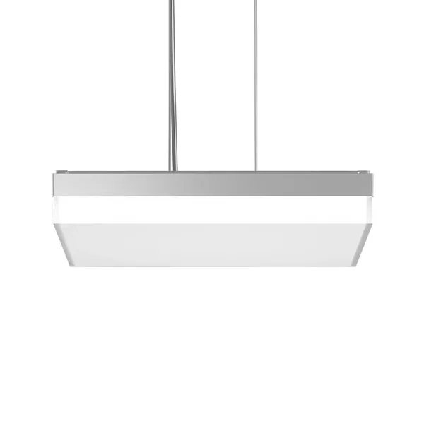 BEGA RZB Colgante plano Slim+ DALI 43x43cm 41W plata/mate