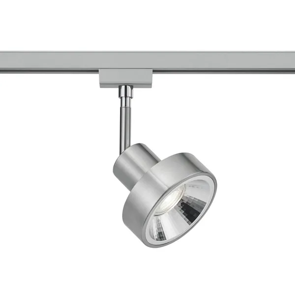 Trio Lighting Foco de riel DUOline 780701, Ø 11 cm, níquel, 2 fases, GU10
