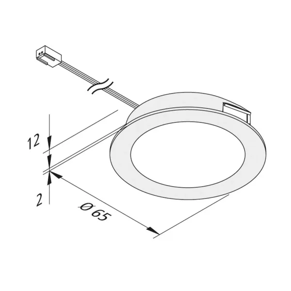 Hera De mueble empotrada LED FAR 58 acero 5ud 3W 4.000K
