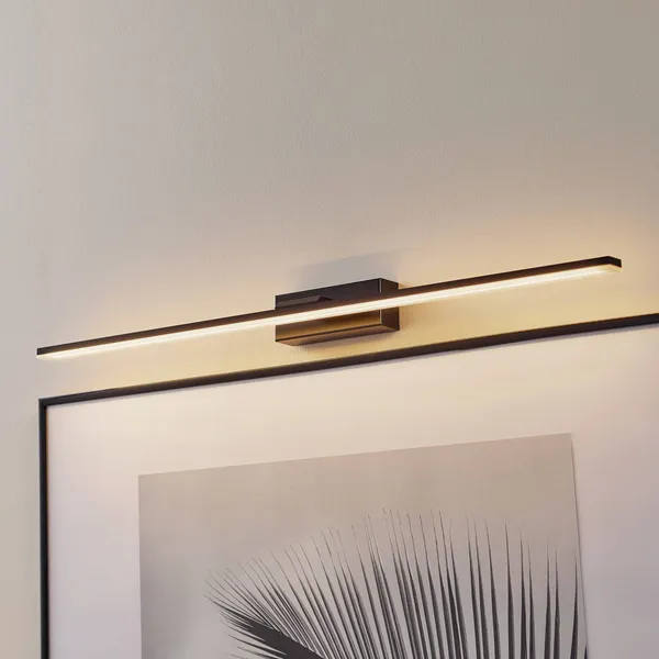 MCJ Aplique de pared LED Miroir 80 cm negro 3000K