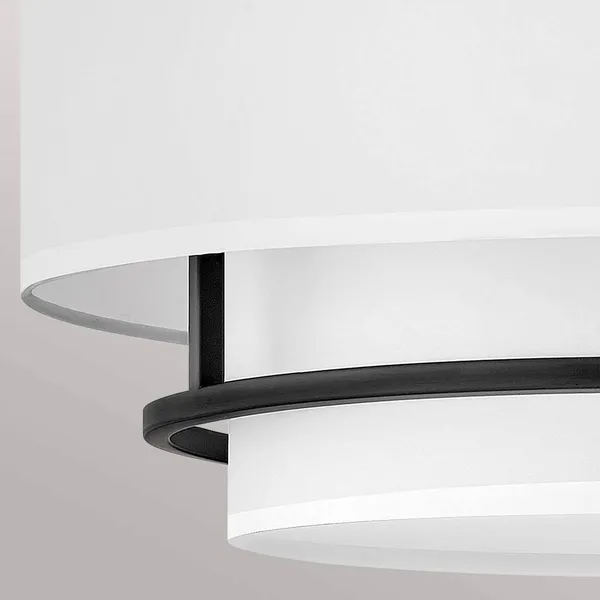 HINKLEY Graham Duo Lámpara colgante MOUNT 4 luces Ø 58,4 cm, negro
