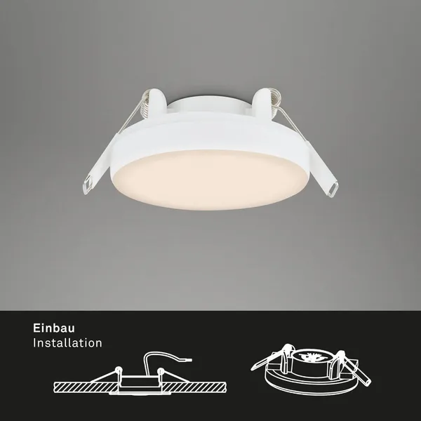 Briloner Foco LED Plat, blanco, 3 ud, 3.000K