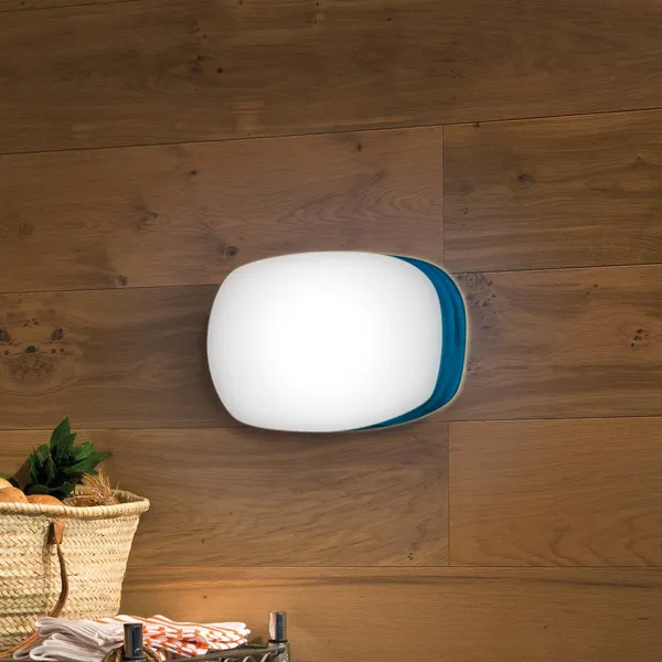 LZF LAMPS LZF Guijarro Medium aplique LED, azul