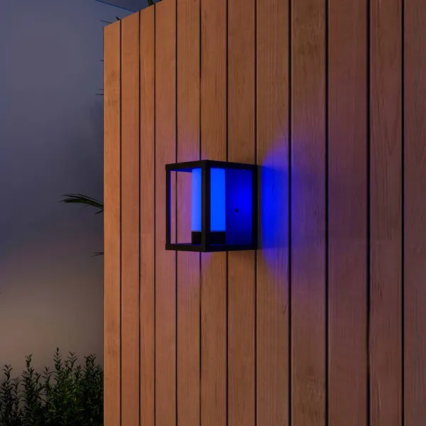 Aplique de pared Calex Smart Outdoor Lantern, CCT, RGB