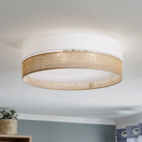 TK Lighting Plafón Linobianco, Ø 45 cm