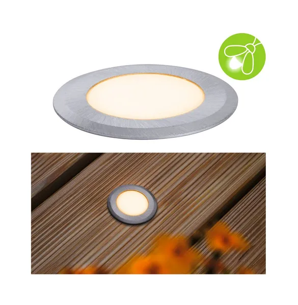 Foco de suelo LED empotrable Paulmann Goldlicht, Ø 5 cm