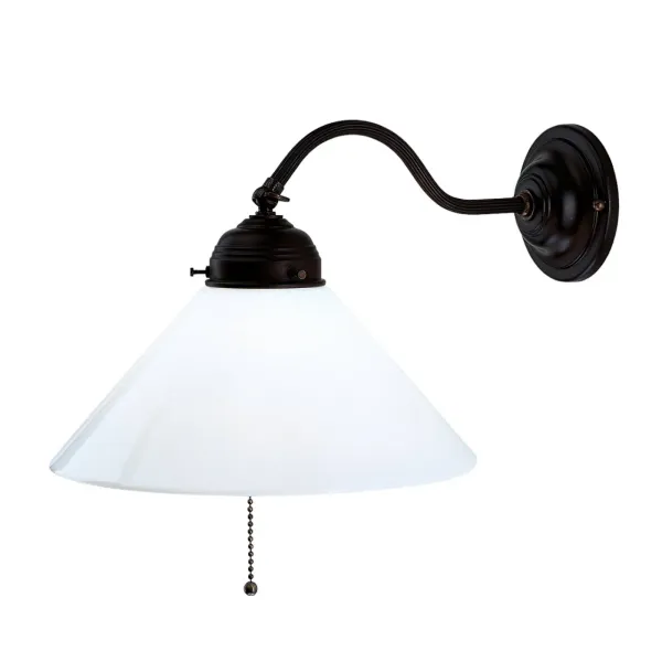 Berliner Messinglampen Aplique ALFRED con aspecto envejecido
