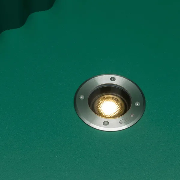 FARO BARCELONA Foco suelo Geiser GU10, resistente al agua salada
