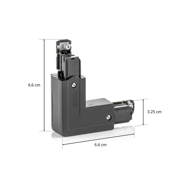 GLOBAL Conector de esquina Noa protector exterior, negro