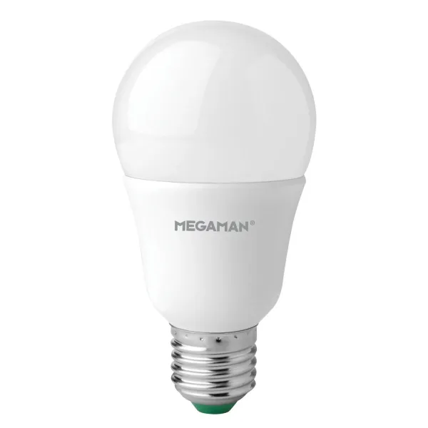 MEGAMAN Bombilla LED E27 A60 11W opal, blanco universal