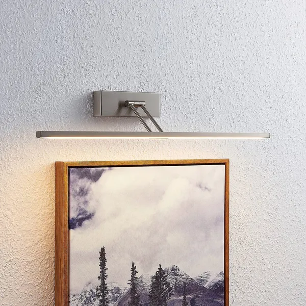 Lucande Thibaud lámpara LED cuadros níquel 51,4 cm