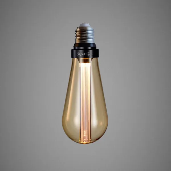 Buster + Punch bombilla LED, E27, 2 W, atenuable, dorada