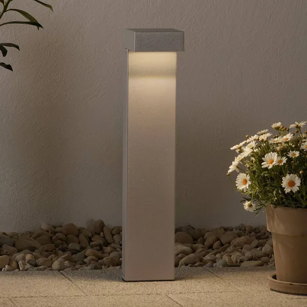 Performance in Lighting Bolardo luminoso LED Mimik 10 Postes 600 gris 3.000K