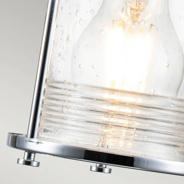 KICHLER Aplique para baño Ashland Bay, 3 luces, cromo