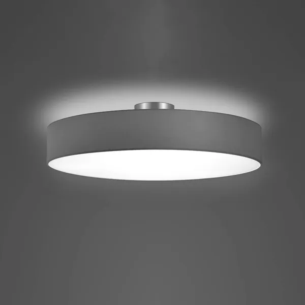 Trio Lighting Plafón Hotel, níquel mate/gris, Ø 65 cm