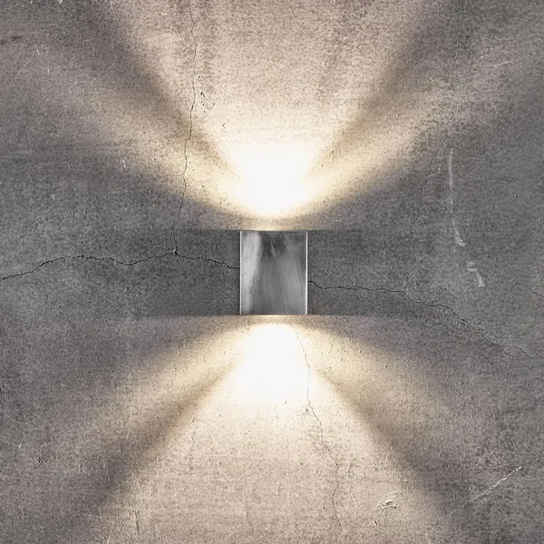 Nordlux Aplique LED para exterior Canto Kubi 2, 10 cm, galvanizada