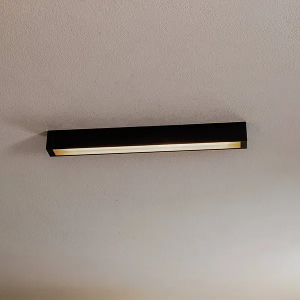 Nowodvorski Lighting Lámpara de techo Straight negra 62 cm