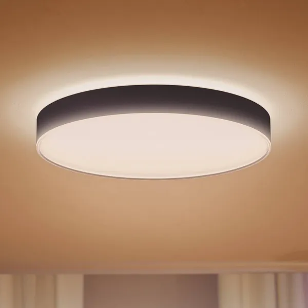 Philips Hue Enrave Lámpara de techo LED 55,1 cm negra