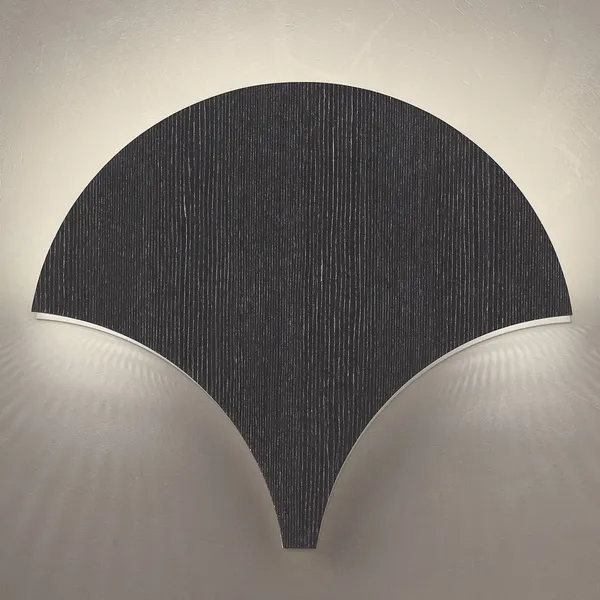 Masiero Lámpara de pared LED Palm, negro-plata
