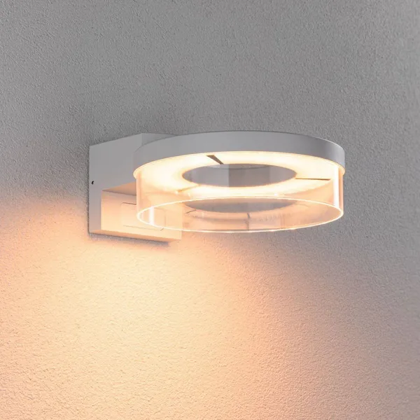 Paulmann Smart Sensor aplique de exterior Capera, blanco CCT IP44