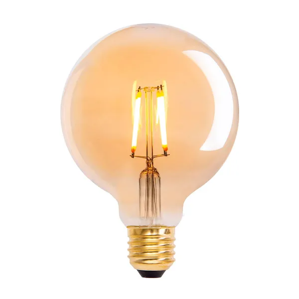 Näve LED globo E27 4,1W 310lm blanco cálido oro set 3