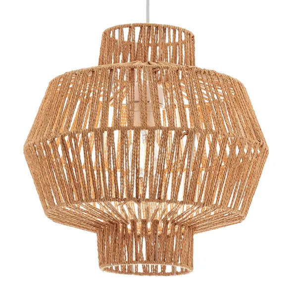 Viokef Lámpara colgante Felis de cable natural Ø 30 cm