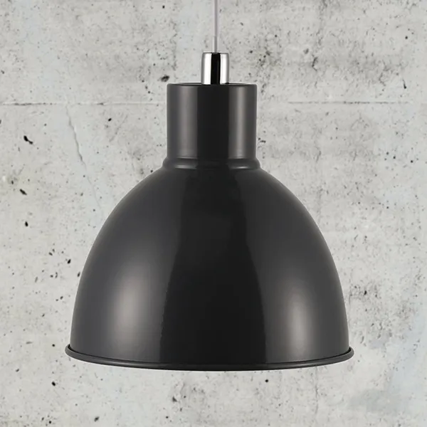 Nordlux Lámpara colgante Pop, pantalla metálica, antracita