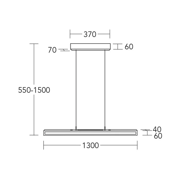 HerzBlut Lámpara colgante LED Karl G, madera/piedra, arriba/abajo, atenuable