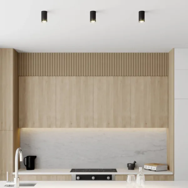 Nowodvorski Lighting Downlight Eye S en forma cilíndrica, negro