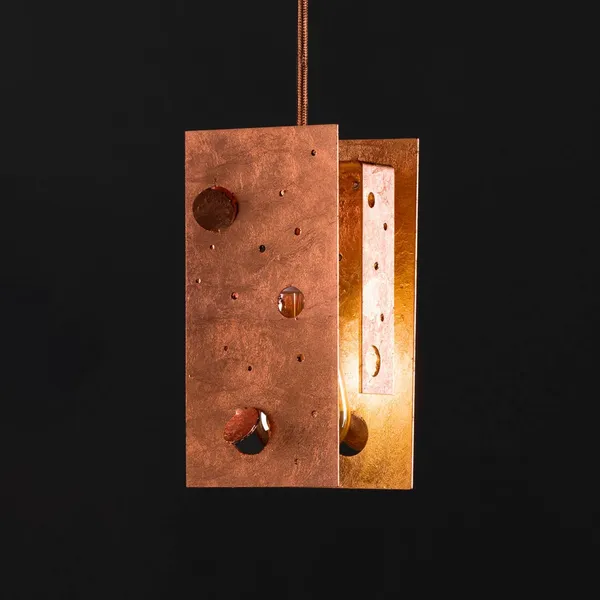 Knikerboker Buchi colgante 19x19x40cm cobre
