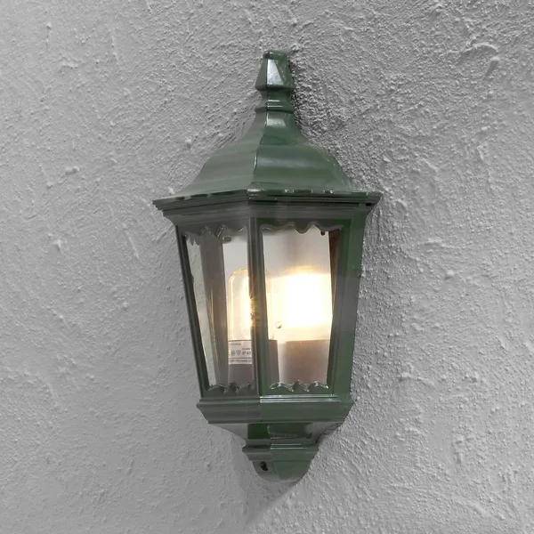 Konstsmide Aplique Firenze, media copa, verde