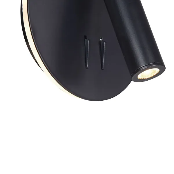 Maytoni los 176 aplique LED 3.000K redondo negro