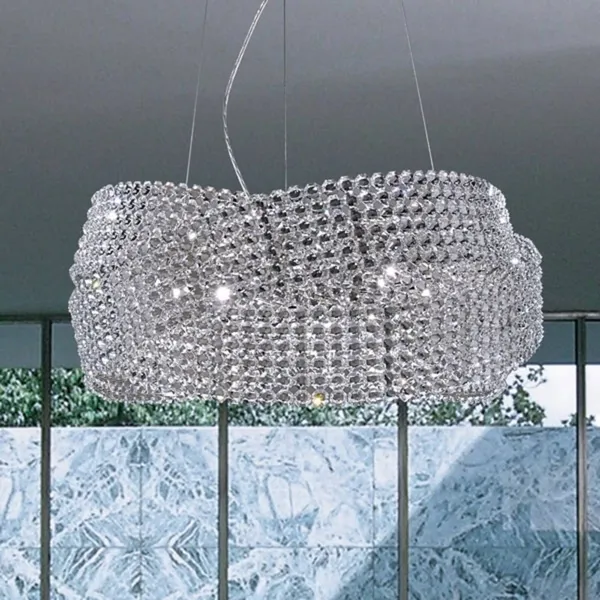 Marchetti Lámpara colgante de cristal Diamante Ø 95 cm