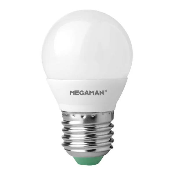 MEGAMAN Bombilla LED E27 Miniglobe 5,5 W, blanco cálido