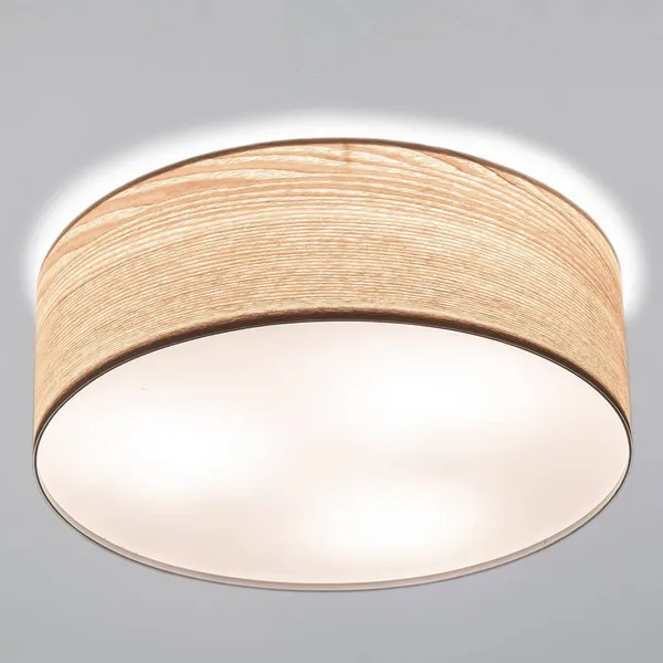 Lámpara de techo Liska de Paulmann en madera de color claro