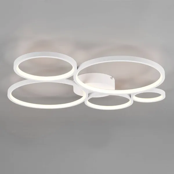 Trio Lighting Plafón LED Rondo, blanco mate