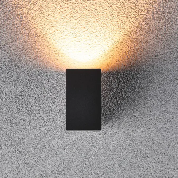 Aplique LED para exterior Paulmann Flame, negro