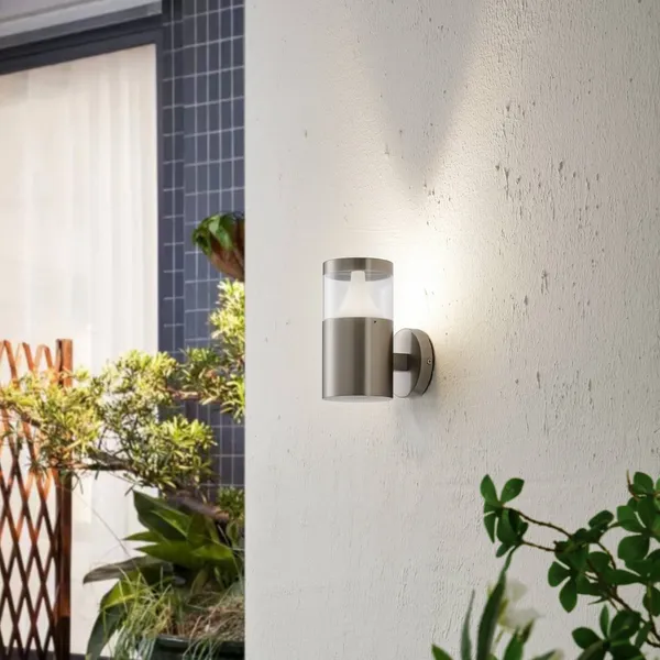 Arcchio Rudolfine aplique de exterior, acero inoxidable V4A