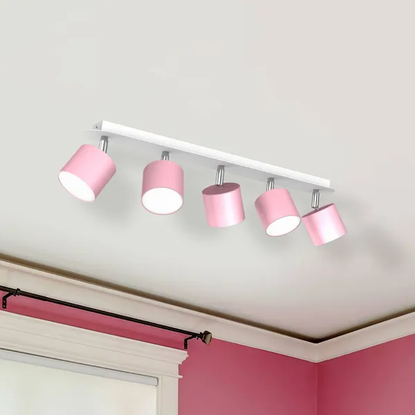 Eko-Light Downlight Cloudy 5 luces rosa
