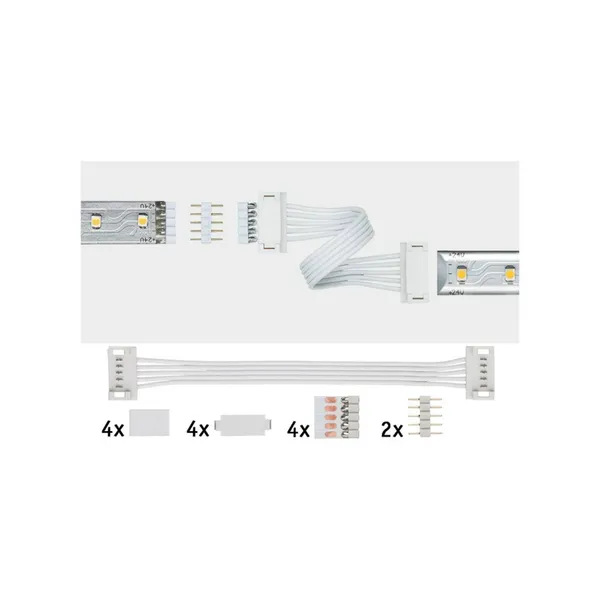 Paulmann MaxLED conector u, juego de 2 uds. blanco