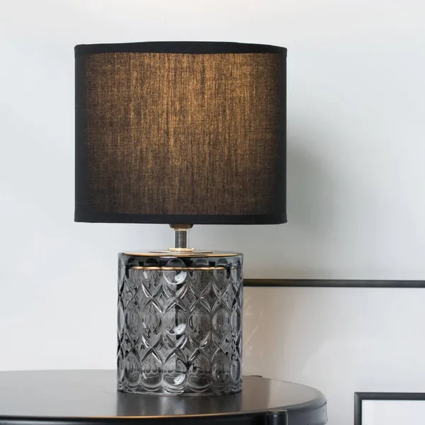 Pauleen cristal Glow lámpara de mesa pie de vidrio