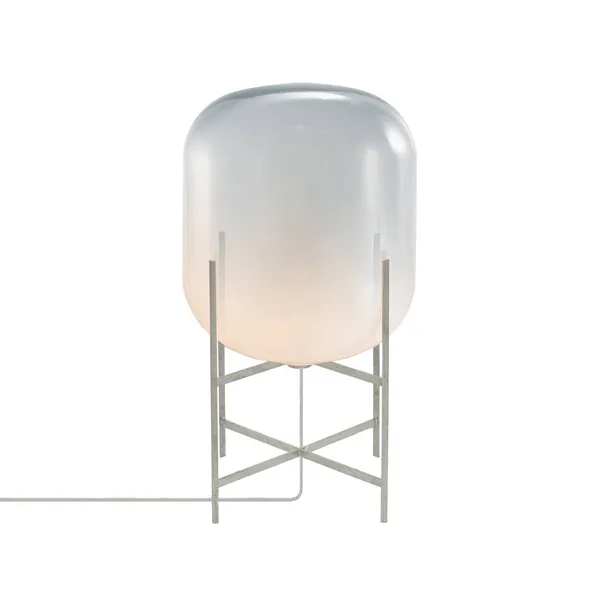 pulpo lámpara de pie Oda Medium, luz de luna blanco/blanco, altura 85 cm
