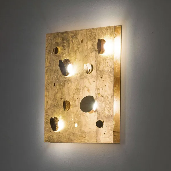 Knikerboker Buchi aplique 60x60cm pan de oro