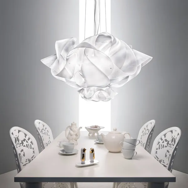 Lámpara colgante de diseño Slamp Fabula, transparente, grande