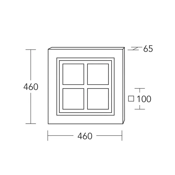 HerzBlut Plafón LED Corazón de Mio, madera, atenuable