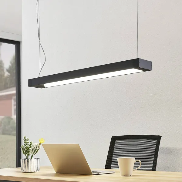 Arcchio lámpara colgante LED Cuna, 92 cm, negro, metal