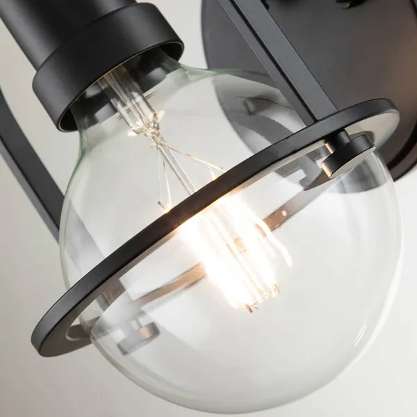Quintiesse Aplique Somerset, 1 luz, negro