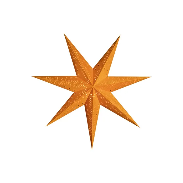 Sterntaler estrella de papel aterciopelado, Ø 75 cm naranja