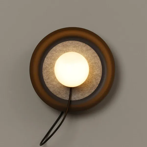 Milan Iluminación Milan Aplique de pared Wire Ø 24 cm antracita