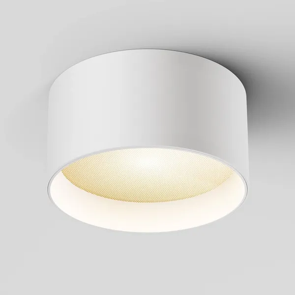Downlight LED Vega de Maytoni, blanco, Ø 14 cm, 15 W, aluminio